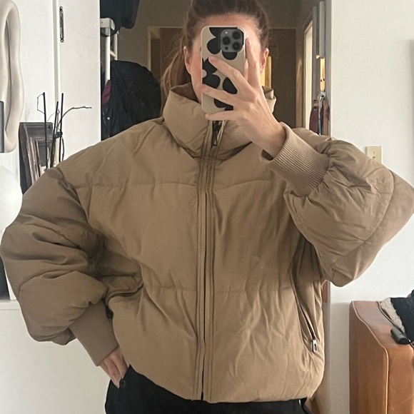 Tan Zara Puffer Jacket - Picture 5 of 5